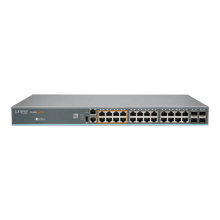 Load image into Gallery viewer, Juniper EX2300 Series Ethernet Switch 24-port 10/100/1000BaseT PoE+, 4 x 1/10G SFP/SFP+ (optics sold separately) EX2300-24P
