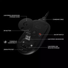 Load image into Gallery viewer, Logitech G PRO Wireless Gaming Mouse RGB Dual Mode With HERO 16K DPI Sensor LIGHTSPEED Laser Gamer Mouse POWERPLAY Compatible
