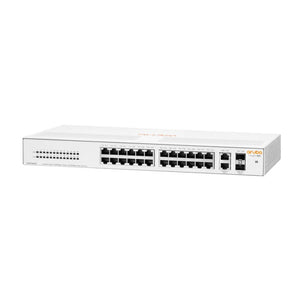 HPE Networking Instant On 1430 26 port GbE switch, Unmanaged Layer 2 Gigabit Ethernet Switch, 26x Gigabit ports, 2x Gigabit SFP ports | SW143026G
