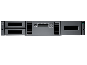HPE StoreEver MSL2024 0-Drive 24 Slot Tape library with no drives included, up to 1.1 PB of 2.5:1 compressed storage capacity using LTO-9 AK379A
