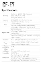 Load image into Gallery viewer, COMFAST CF-E7 Wifi Router 4G SIM Card Waterproof Hotspot Outdoor CPE 2.4G LTE Wireless AP with Strong Signal Antennas
