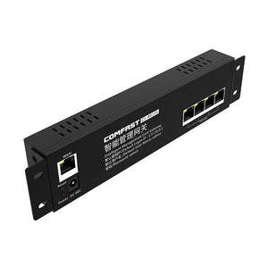 Comfast 4pcs 300Mbps In-wall AP 2*2dBi RJ45 USB Port Wireless Access point + 1pc AC Router Gateway for Hotel Villa PUB Company