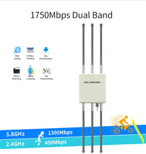 Load image into Gallery viewer, COMFAST CF-WA900 Long Range outdoor wifi antenna 1KM Wifi Mesh 2.4G&amp;5.8G access point 27dBm/21dBm External antennas IEEE 802.3 at PoE
