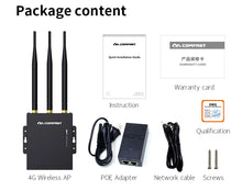 Load image into Gallery viewer, Comfast Wifi Router 4G SIM Card Waterproof Hotspot Outdoor CPE 2.4G LTE Wireless AP with Strong Signal Antennas CF-E7
