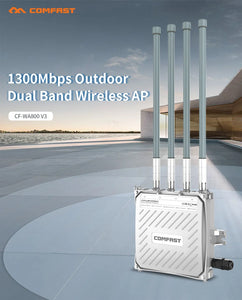 COMFAST CF-WA900 V2 1750Mbps Outdoor WiFi Dual Band High Power Wireless Base Station Broadband Amplifiers OMNI-DIRECTIONAL 3-5KM Long-range Coverage
