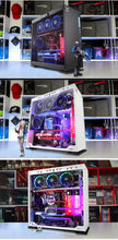 Load image into Gallery viewer, Desktop Computer OEM DIY Water cooling case i7 7700k 8G/16GB 1T GX1080 21.5/23.6/27 inch monitor display Desktop gaming computer PC
