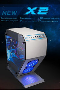 Desktop Computer OEM DIY Water cooling case i7 7700k 8G/16GB 1T GX1080 21.5/23.6/27 inch monitor display Desktop gaming computer PC