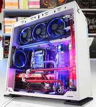 Load image into Gallery viewer, Desktop Computer OEM DIY Water cooling case i7 7700k 8G/16GB 1T GX1080 21.5/23.6/27 inch monitor display Desktop gaming computer PC
