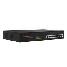 Load image into Gallery viewer, 10 Port Gigabit PoE Switch 802.af/at 10/100/1000Mbps Ethernet Enterprise level 48v poe switch for IP Cam Wireless AP wifi router
