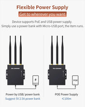 Load image into Gallery viewer, COMFAST CF-E7 Wifi Router 4G SIM Card Waterproof Hotspot Outdoor CPE 2.4G LTE Wireless AP with Strong Signal Antennas

