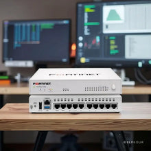 Load image into Gallery viewer, FortiGate 70G FG-70G Firewall up to 2.5 Gbps IPS Throughput, 10/10/10 Gbps 2x GE RJ45 6xGE RJ45 Ports 2xGE WAN Ports 1 Year Warranty
