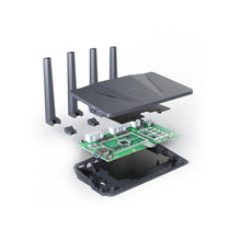 Load image into Gallery viewer, GL.iNet GL-AX1800 (Flint) WiFi 6 Router - Dual Band Gigabit Wireless, 5 x 1G Ethernet Ports, Amazing OpenVpn &amp; WireGuard Speed
