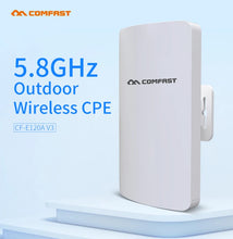 Load image into Gallery viewer, COMFAST 300Mbs CF-E120AV3 Mini Wireless Bridge Outdoor CPE Router Repeater AP for IP Camera Project 1-3KM
