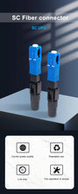 Load image into Gallery viewer, ONTi 50-400pcs Embedded SC UPC Fiber Optic Fast Connector FTTH Single Mode Optical Quick Connector SC Adapter Field Assembly

