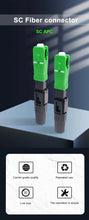 Load image into Gallery viewer, ONTi 50-400pcs SC APC Fiber Optic Fast Connector Single Mode Fiber Optic Adapter FTTH Fiber Quick Connector Field Assembly
