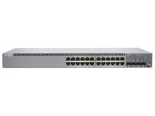 Load image into Gallery viewer, Juniper EX2300 Series Ethernet Switch 24-port 10/100/1000BaseT PoE+, 4 x 1/10G SFP/SFP+ (optics sold separately) EX2300-24P
