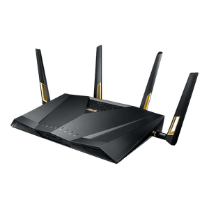 Asus RT-AX88U AX6000 Dual Band WiFi6 Gaming Router 802.11ax Router Game Mode MU-MIMO + OFDMA 2.4GHz 4x4, 5GHz 4x4 AiMesh WiFi Wireless Router