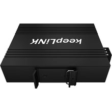 Load image into Gallery viewer, keepLiNK KP-9000-45-5TP Industrial 5Port Gigabit Ethernet Switch with 4*PoE and 1*RJ45 Uplink IP40 DIN-Rail Unmanaged Plug&amp;Play
