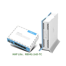 Load image into Gallery viewer, MikroTik hAP lite TC Home AP With 4 Ethernet Ports And A colorful Enclosure RB941-2nD-TC With Dual Chain 2.4GHz Onboard Wireless
