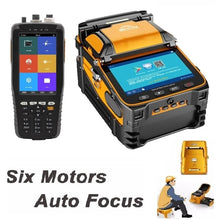 Load image into Gallery viewer, AI-9 Signal Fire Automatic Single-mode Multi-mode Multi-Language FTTH Fiber Optic Splicing Machine with OTDR
