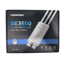Load image into Gallery viewer, COMFAST CF-EW87 Outdoor Gigabit WiFi Router High Power Access Point with 3 Antennas 2.4G 5G Frequency Modem 10/100/1000Mbps LAN Port

