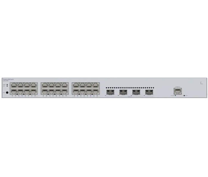 Huawei S220-24T4X Layer 2 Managed Switch, 24 x 10/100/1000BASE-T ports, 4 x 10GE SFP+ ports, built-in AC power, Twenty-four 10/100/1000BASE-T ports