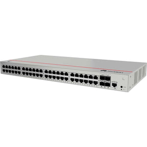 Huawei S220-48P4X Layer 2 Managed Switch, 48x 10/100/1000BASE-T ports(380W PoE+), 4x 10GE SFP+ ports, built-in AC power, 1 console port, 1 MODE button