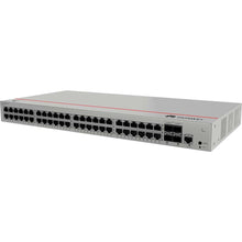 Load image into Gallery viewer, Huawei S220-48T4S Layer 2 Managed Switch, 48x 10/100/1000BASE-T ports, 4x GE SFP ports, built-in AC power, 1 console port, 1 MODE button, 1 RST button
