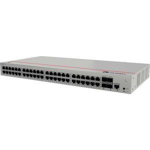 Huawei S220-48T4S Layer 2 Managed Switch, 48x 10/100/1000BASE-T ports, 4x GE SFP ports, built-in AC power, 1 console port, 1 MODE button, 1 RST button