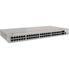 Load image into Gallery viewer, Huawei S220-48T4S Layer 2 Managed Switch, 48x 10/100/1000BASE-T ports, 4x GE SFP ports, built-in AC power, 1 console port, 1 MODE button, 1 RST button
