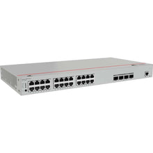 Load image into Gallery viewer, Huawei S310-24P4X Layer 2+ Managed Switch, 24x 10/100/1000BASE-T ports(400W PoE+), 4x 10GE SFP+ ports, AC power, console port, MODE button, RST button
