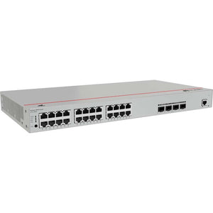 Huawei S310-24P4X Layer 2+ Managed Switch, 24x 10/100/1000BASE-T ports(400W PoE+), 4x 10GE SFP+ ports, AC power, console port, MODE button, RST button