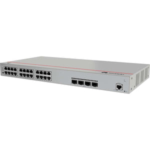 Huawei S310-24P4X Layer 2+ Managed Switch, 24x 10/100/1000BASE-T ports(400W PoE+), 4x 10GE SFP+ ports, AC power, console port, MODE button, RST button