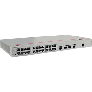 Huawei S310-24T4X Layer 2+ Managed Switch, with 24x 10/100/1000BASE-T ports, 4x 10GE SFP+ ports, AC power, 1 console port, 1 MODE button, 1 RST button