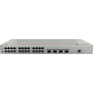 Huawei S310-24T4X Layer 2+ Managed Switch, with 24x 10/100/1000BASE-T ports, 4x 10GE SFP+ ports, AC power, 1 console port, 1 MODE button, 1 RST button