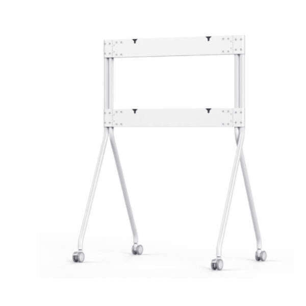 Huawei WB1M0IDEAHUB07 Ideahub White Rolling Stand II (65/75/86 inches), Supports 65, 75, and 86-inch HUAWEI Ideahub screens, Smooth-rolling wheels