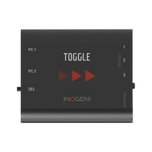 Inogeni Toggle Rooms, USB 3.0/HDMI Devices to 2 PCs Switcher (USB-C cable and PS included), Enable BYOM/BYOD with Lenovo ThinkSmart video conferencing