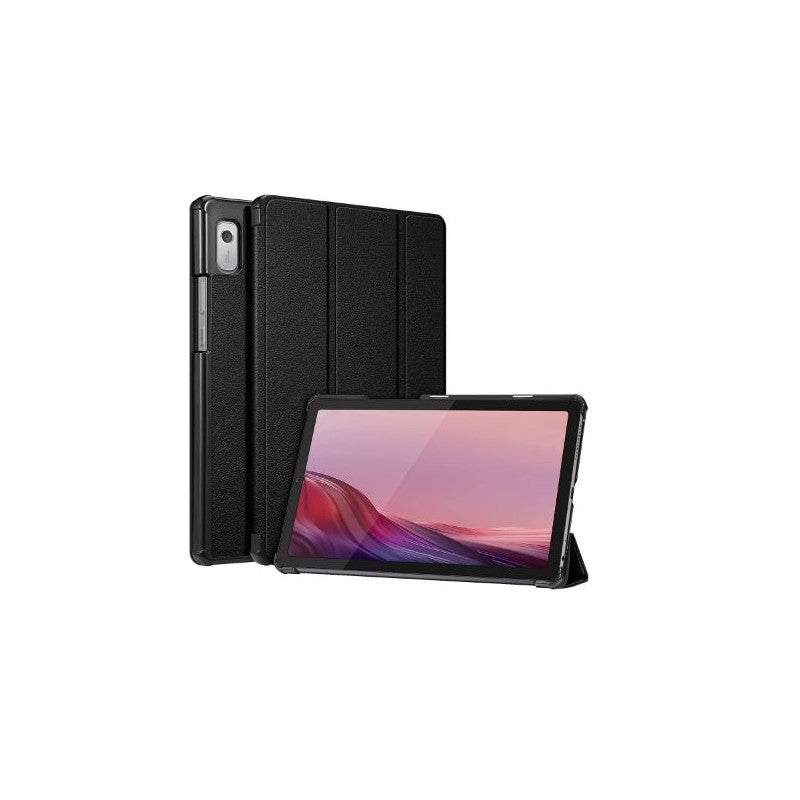 Tuff-Luv Slim Smart Case & Stand For Lenovo Tab 4 7.0 Fits Model 7304F - Black, J8_50