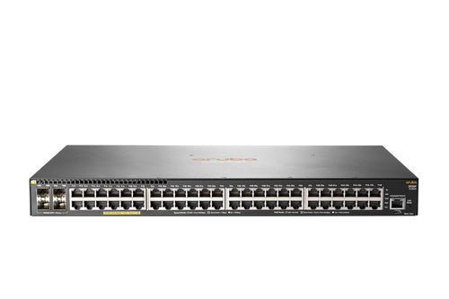 HPE Aruba Networking 2930F 48G PoE+ 4SFP+ Switch with built-in 1 GbE or 10 GbE uplinks and up to 740W PoE+ JL256A