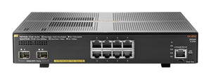 HPE Aruba 2930F 8-port Gigabit Ethernet (10/100/1000) PoE+ Managed Layer 3 Switch with 2x SFP+ ports 56 Gbit/s switching JL258A