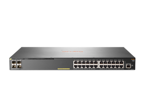 HPE Aruba 2930F 24-port Gigabit Ethernet (10/100/1000) PoE+ Managed Layer 3 Switch with 4x SFP ports 56 Gbit/s switching JL261A