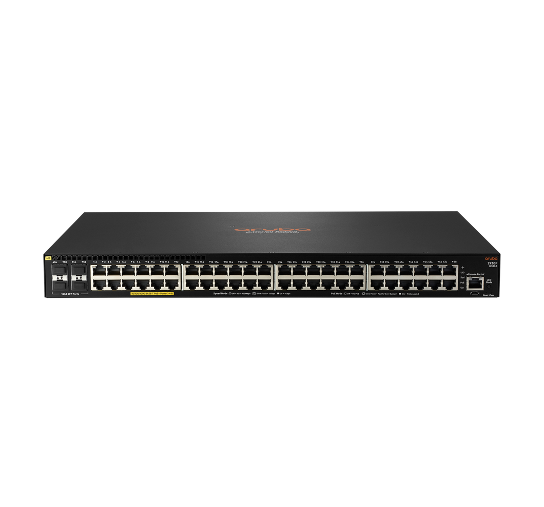 ARUBA 2930F 48GPOE+4SFP 740W SWITCH
