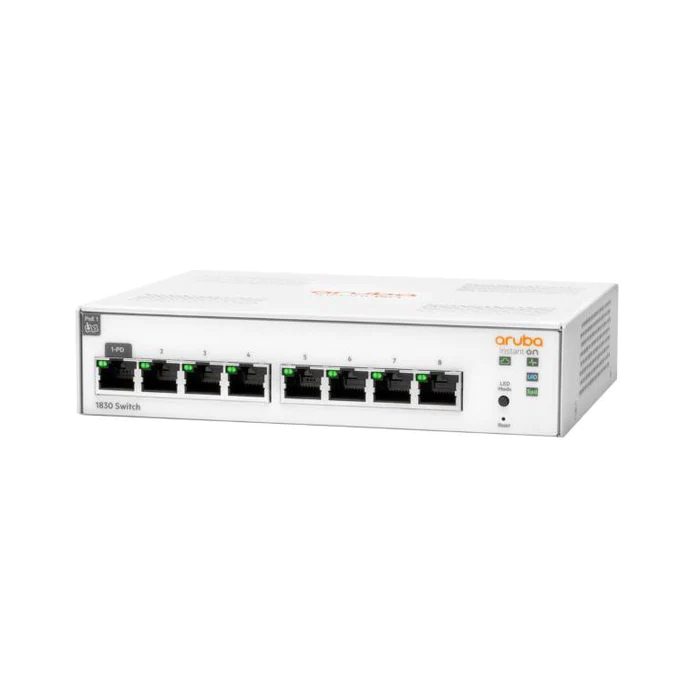HPE Aruba Networking Instant On 8G Switch smart-managed Layer 2 Ethernet Switch 8p Gigabit 1830 JL810A