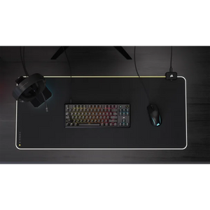 CORSAIR K70 Core TKL RGB Mechanical Gaming Keyboard - Corsair MLX Red v2 Linear Switches - Sound Dampening - Rotary Dial