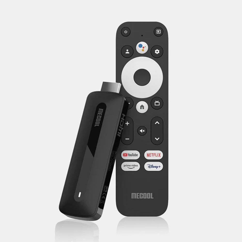 Mecool Android TV Dongle, Runs Android 11 on the latest Amlogic S905Y4, Built-in Chromecast, Google Assistant support, 4K HDR, Prime Video, Youtube 4K