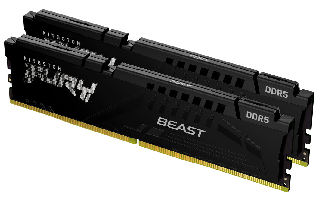 Kingston 32Gb 6000Mt/S Ddr5 Cl30 Dimm (Kit Of 2) Fury Beast Black Expo Memory Module KF560C30BBEK2-32