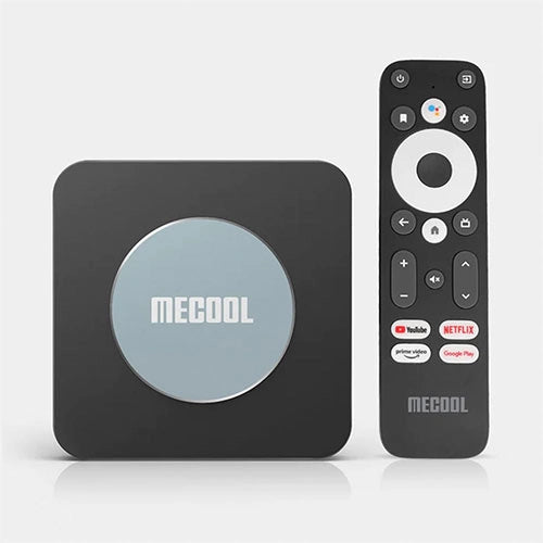 MECOOL KM2 PLUS Netflix & Google-certified Android TV Smart Box powered by S905X4-B Quad-Core A55 CPU with AV1 HDR, Android 11 4K TV Streaming TV Box