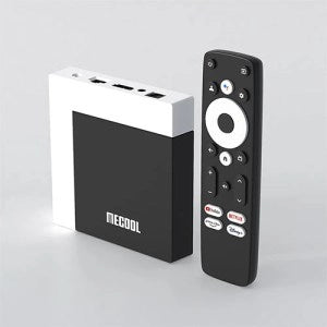 MECOOL KM7 PLUS is a 4K streamingset-top box powered by Amlogic S905Y4 Quad-Core A35 with AV1 HDR, running on Android11.0 GTV Google TV system