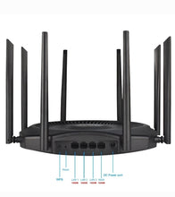 Load image into Gallery viewer, KuWFi 1200Mbps AP Router 11ac 2.4G 5G Dual Band WiFi External Antennas Gigabit WAN LAN Port 64 Users MESH VPN
