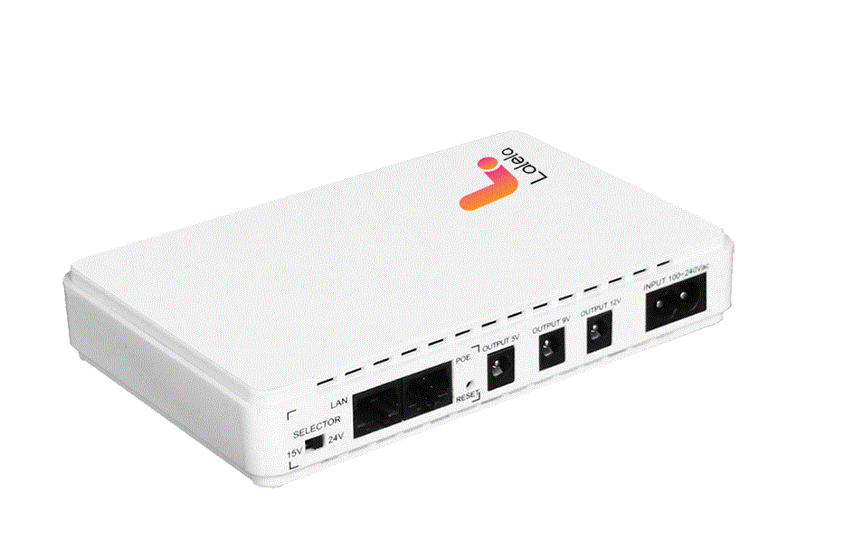 Lalela R1800 Wi-Fi UPS For Router and ONT, Capacity 32,000mWh, Input Voltage 100v – 240v Ac, Output Voltage 5V, 9V, 12V, PoE 15V And 24V LAL-R1800